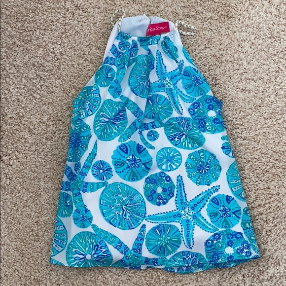 Lilly Pulitzer spaghetti strap a line top - Picture 1 of 2